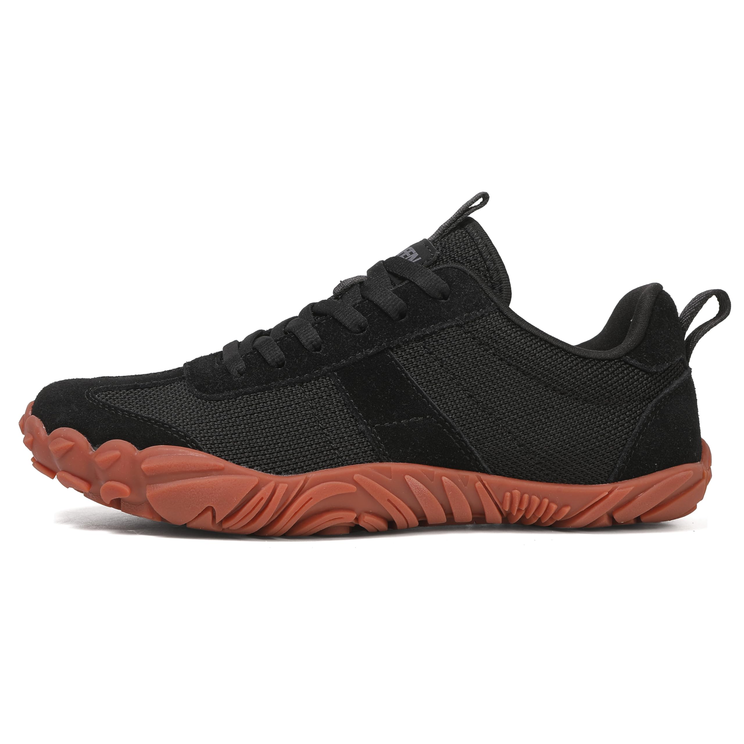 UBFEN Zapatillas Barefoot Hombre Mujer Minimalistas Zapatillas de Deporte Ligeras Comodidad para Trail Running Senderismo y Gym Negro 43 EU