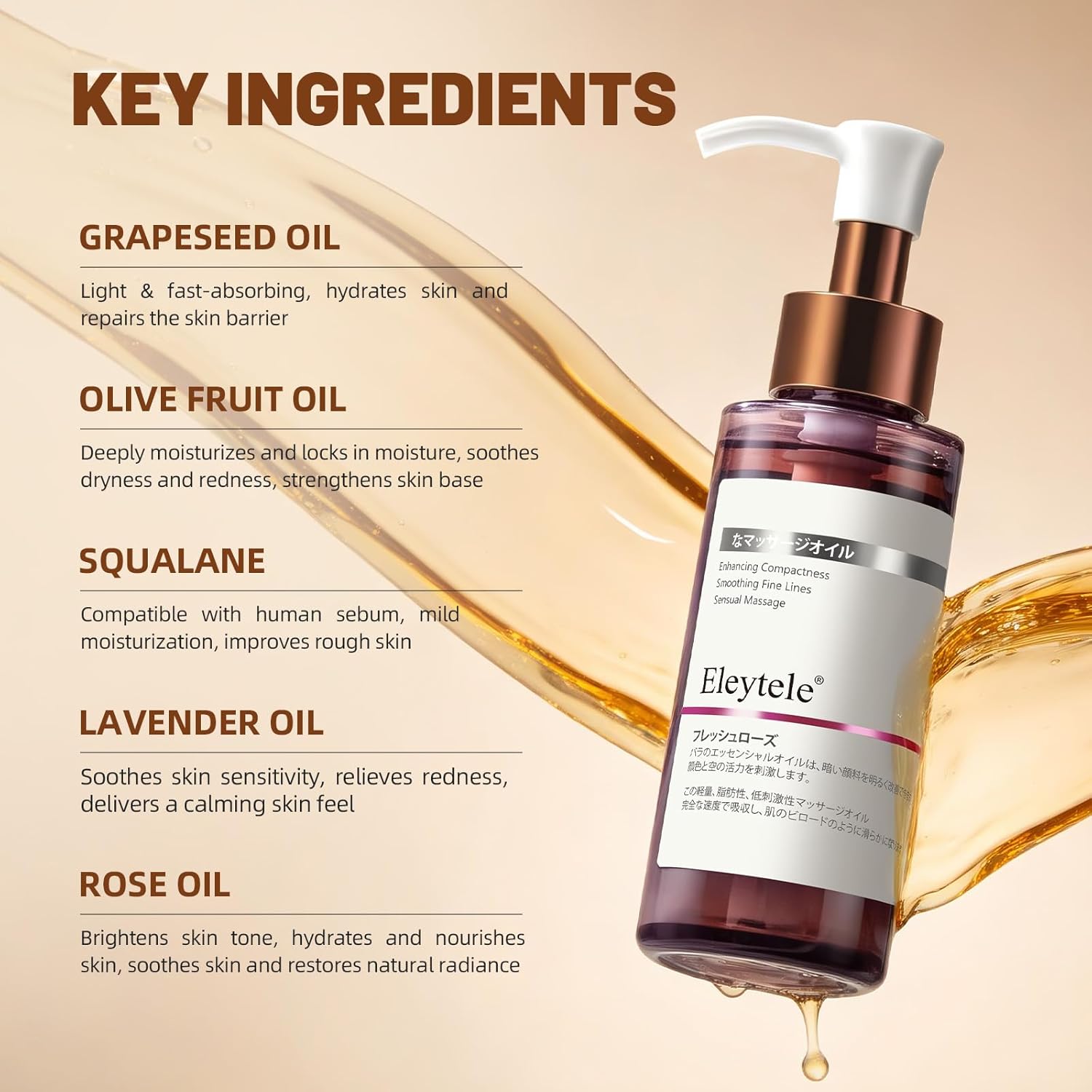 Korean Facial Oil, 3.38 fl oz Hydrating Face Oil for Dry, Sensitive & Dull Skin – Nourishing Moisturizer for Glowing, Smooth, Radiant Skin, Lightweight Non-Greasy Formula for Daily Skincare - Image 4