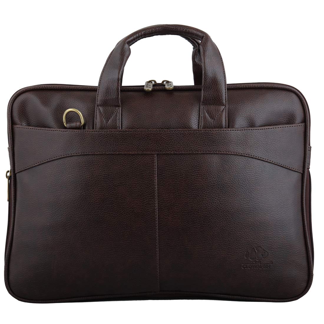 THE CLOWNFISH Unisex Glamour Faux Leather Slim Expandable 15.6 Inch Laptop Messenger Bag Briefcase (Dark Brown) (B08YR3X19F) Amazon Price History, Amazon Price Tracker