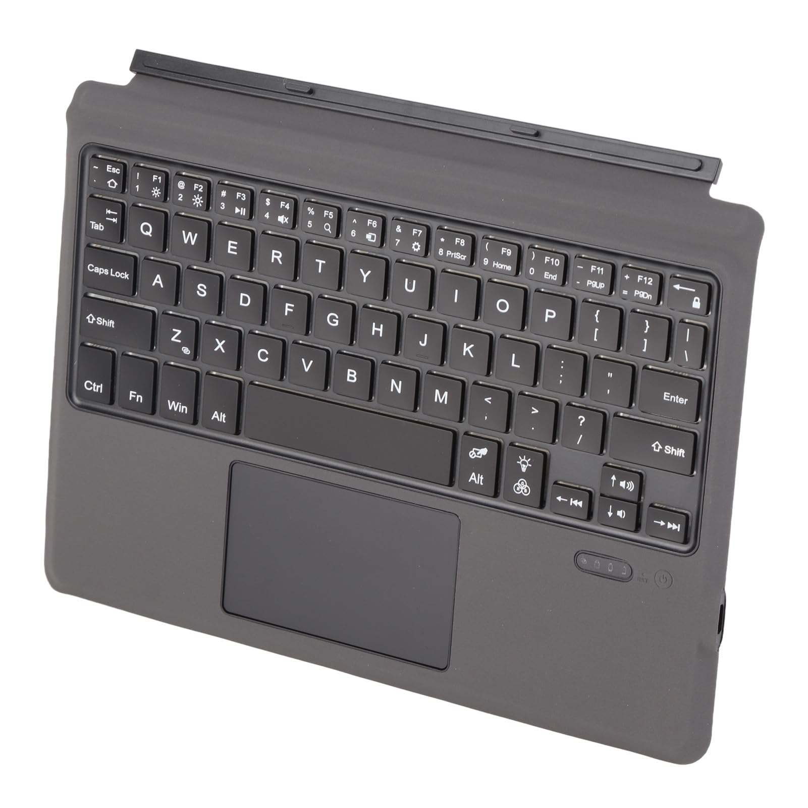 KUIDAMOS Bezprzewodowa Klawiatura Bluetooth Ultra Cienki Panel Dotykowy Skóra PU dla Tabletów Go 1 2 3, Klawiatura Tabletu o Szybkiej Reakcji dla Osób Podróżujących w Biurze (Z kolorowym