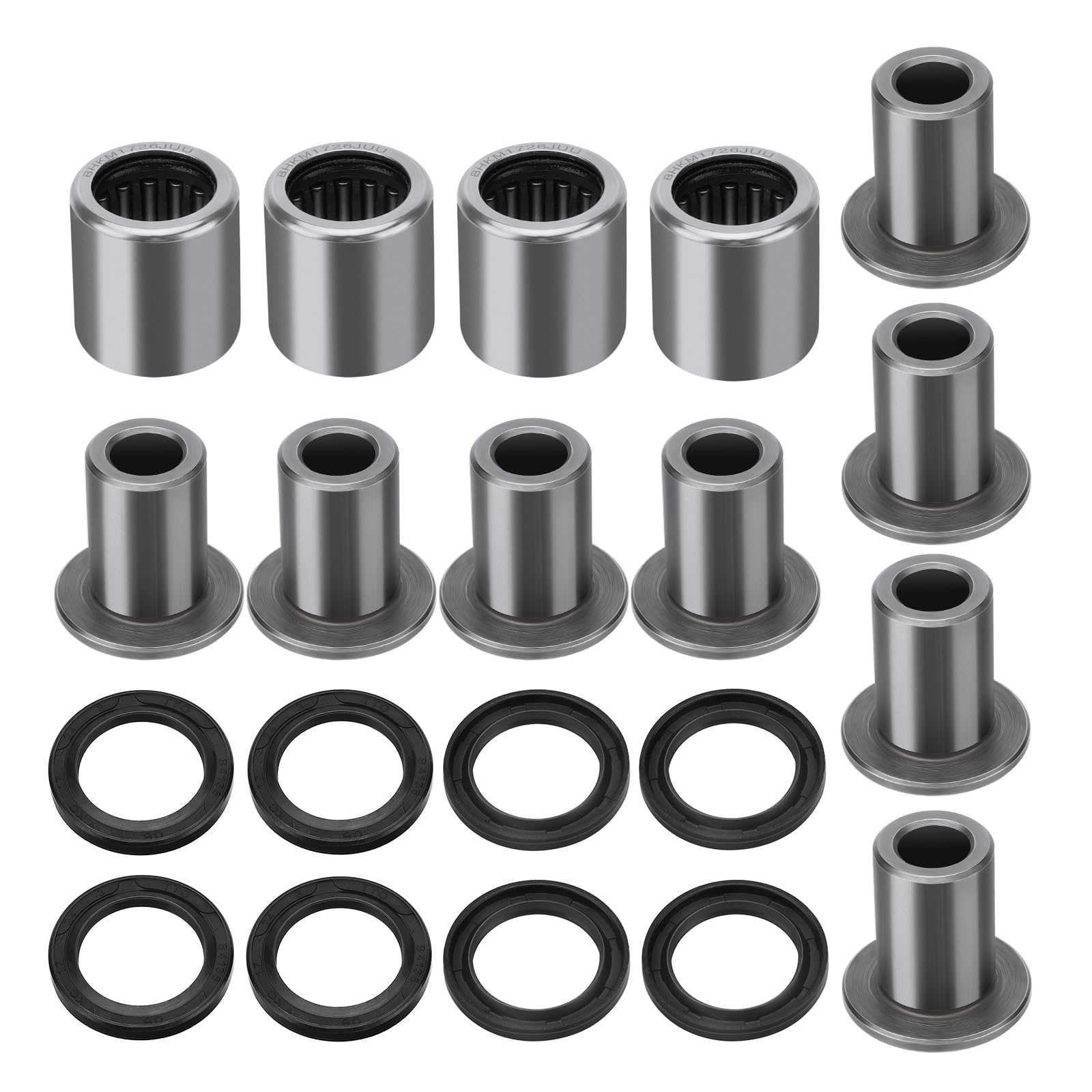 Front Left Right Upper A-Arm Bushing Shaft Seal Kit 52455-07G00 09263-17048 for Suzuki LT-Z400 Quadsport Z 400 03-14 for Kawasaki KSF400 KFX400 03-06