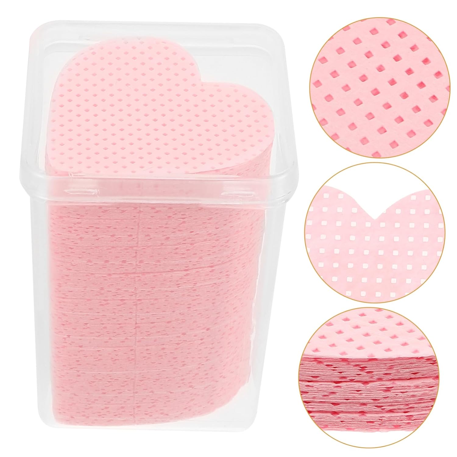 NOLITOY 200 Sheets Fingernail Polish Remover Pads Lint Nail Remover Wipes Travel for