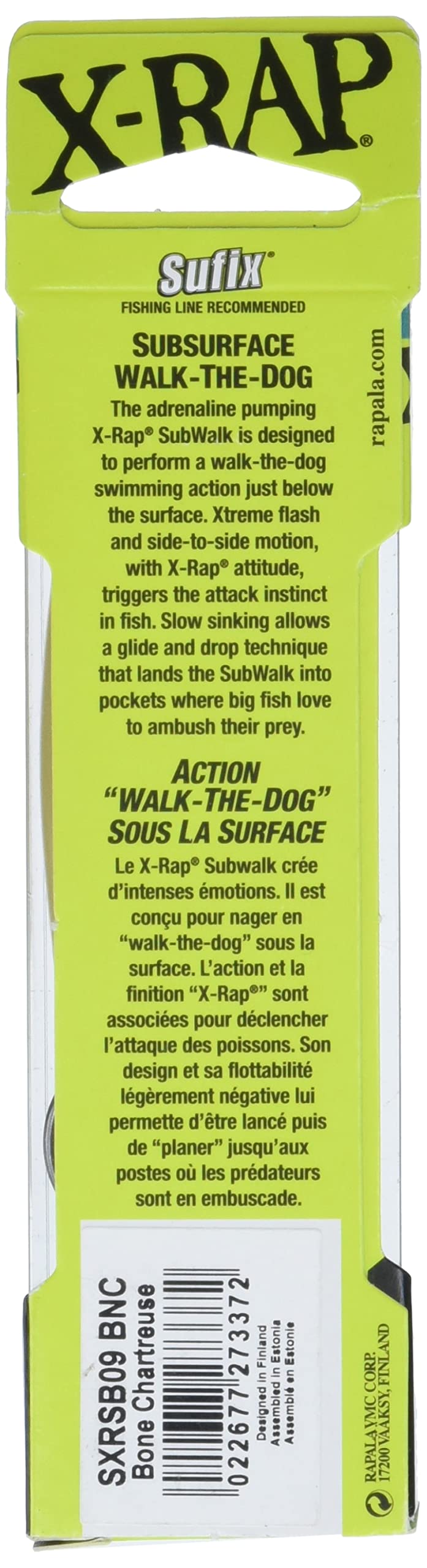 Rapala X-Rap Saltwater SubWalk 09 Topwater Subsurface Walker
