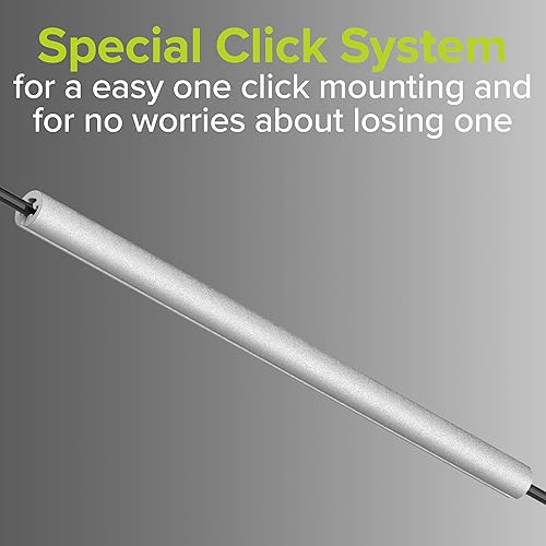 Miniatura 7 de VELMIA Reflectores de radios 36 piezas - Visibilidad de 360 y fácil montaje - Reflectores de radios de bicicleta hechos de material reflectante -