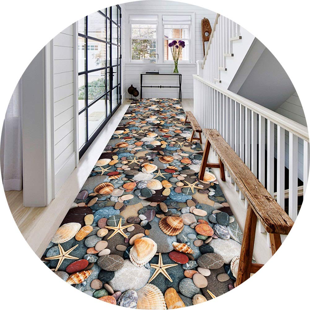 Tapis de couloir 3D et moquette de passage lavable pour hall d'entrée et balcon