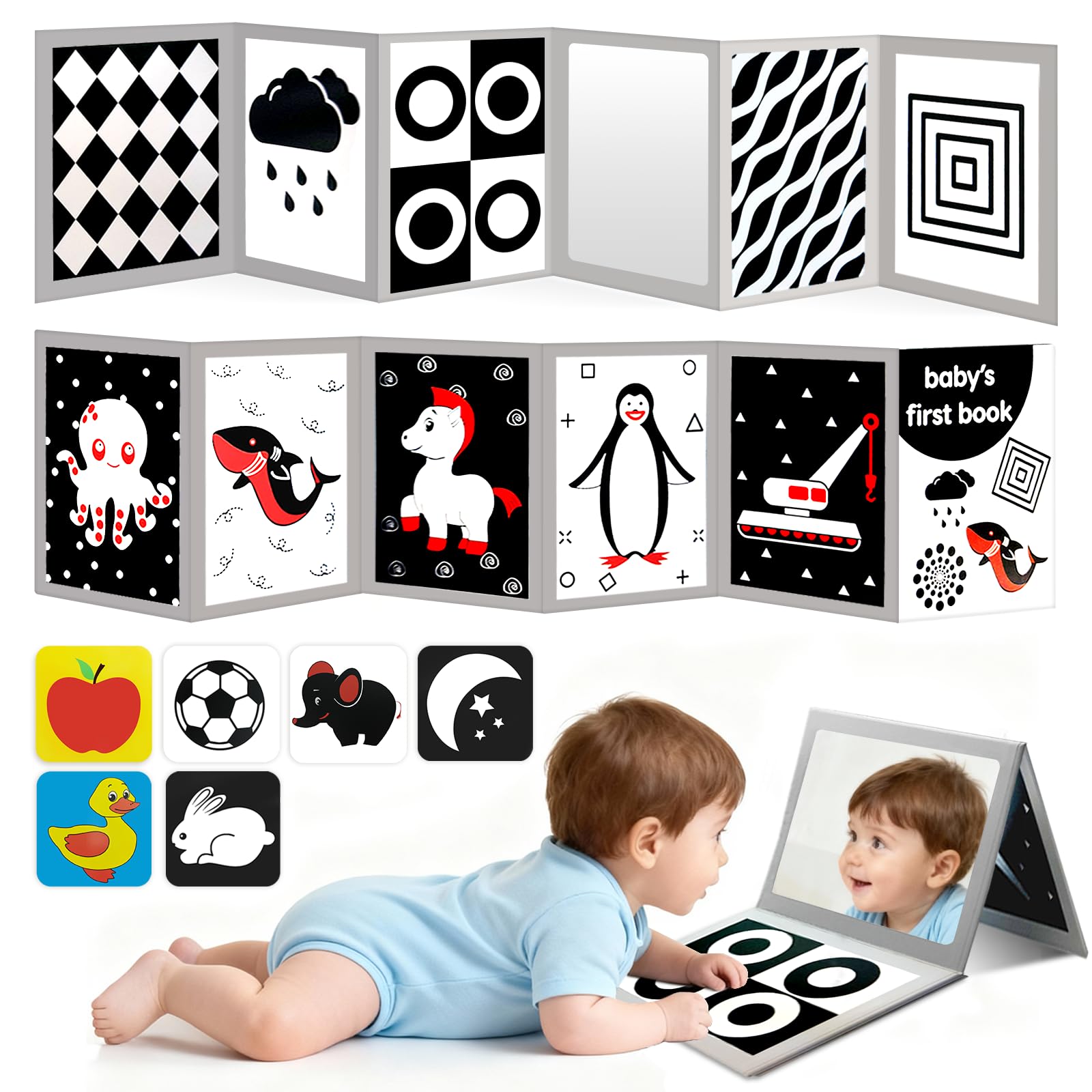 Amazon.com: High Contrast Baby Flashcards with Black and White
