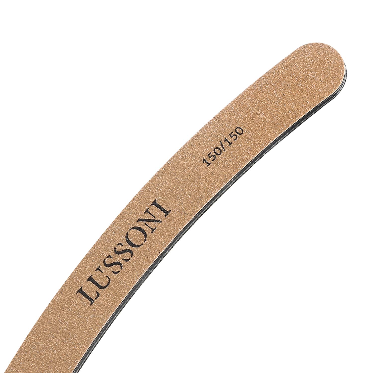 T4B LUSSONI PREMIUM Gebogene Nagelfeilen, Körnung 150/150, Für Natürliche Und Gehärtete Nägel (50 pcs)