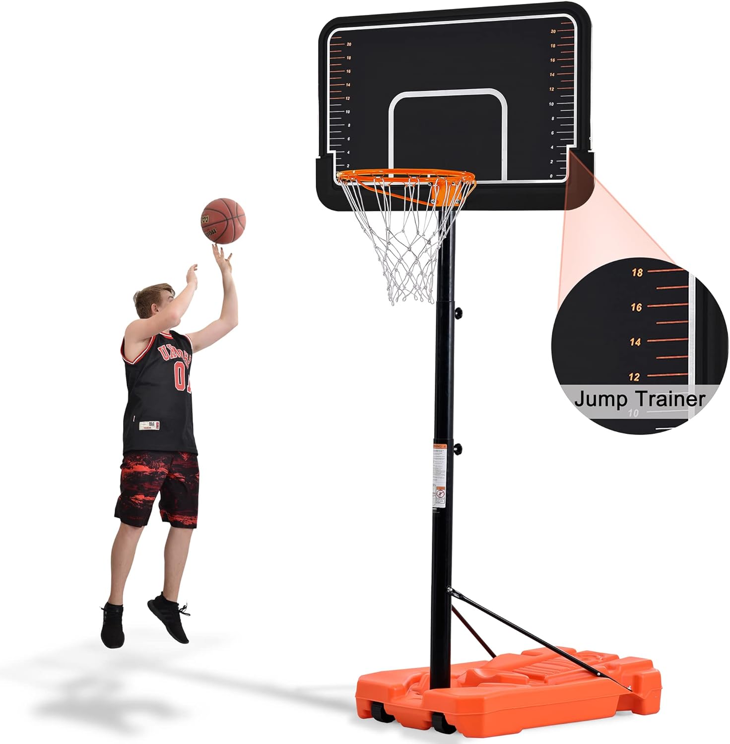 Buy Merax Portable Basketball Hoop & Goal with 44” Backboard, Outdoor 6