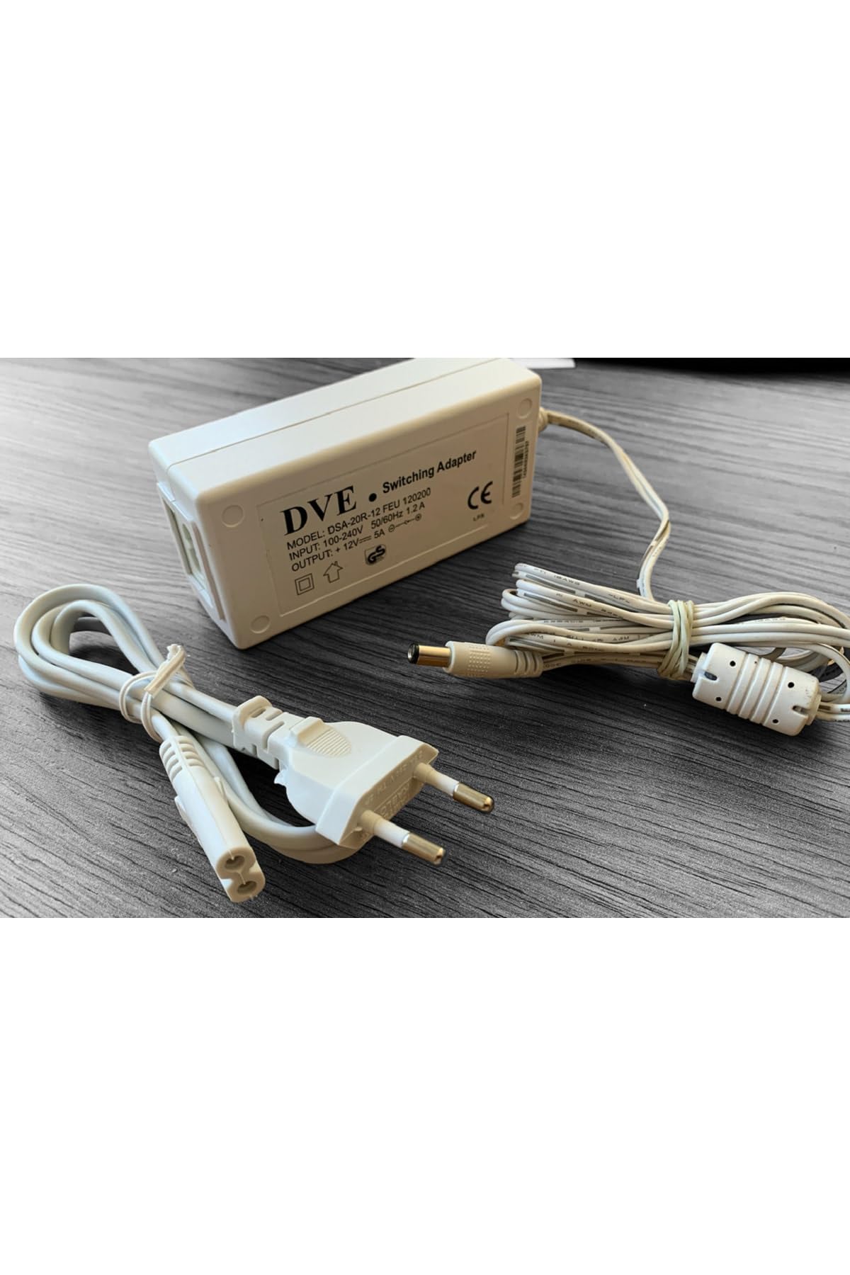 12v 5a 12 Volt 5 Amper Adaptör Güç Kaynağı Şerit Dvr Kayıt Cihaz Adaptör 5.5mm 2.5mm 2mt Kablolu