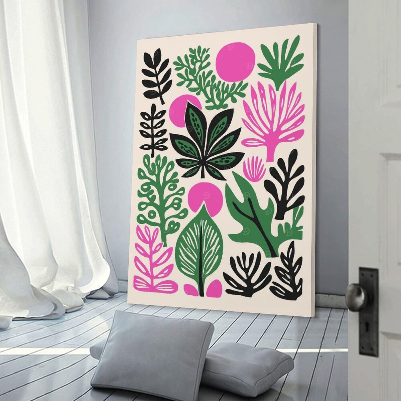 Junmoney Canvas Wall Picture Pop Art Nature Art, 20x30inch(50x75cm), for Front Hall, Corridor Or Welcome Spaces, Decorative Wall Art for Narrow Spaces