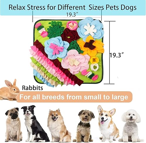 Miniatura 3 de Alfombrilla para olfatear perros y mascotas, alfombrilla para olfatear cachorros, juguetes interactivos de rompecabezas para perros pequeños,