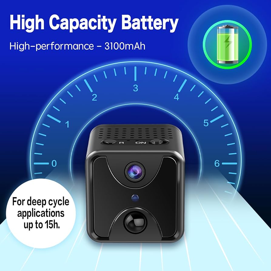 Mini WiFi Ru00f6relseaktiverad Kamera "Vu00e4rldens Minsta" Spion U00d6vervakning U00d6vervakningskamera 4K