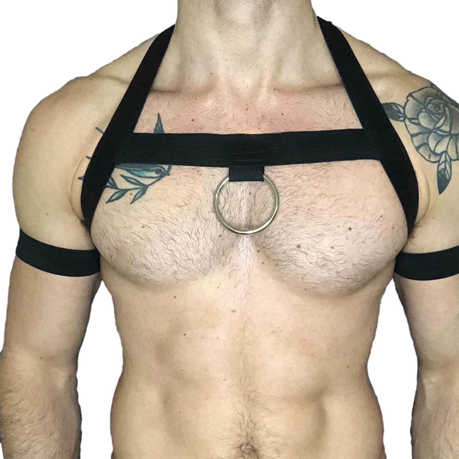Elastic Body Chest Harness Chain Strap Leathers Punk Chain Choker Men Chest Harness Nightclub Cosplay Costume Accessory Punk Men For Women Black Leathers Belt For Women Body Waist Chains