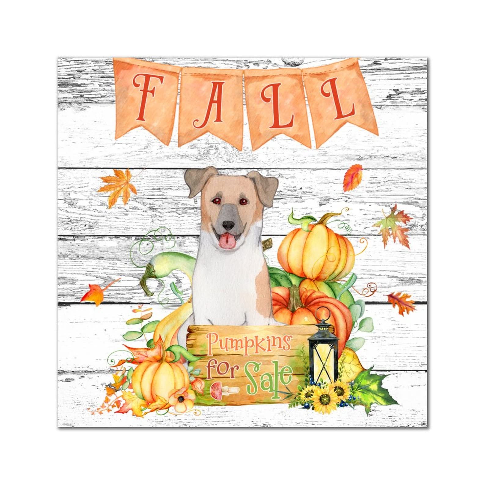 Décoration murale rétro en bois de 35cm pour maison et entrée style automne