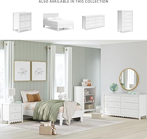 Miniatura 116 de Signature Design by Ashley Socalle Casual Twin Panel Platform Bed, Foundation or Box Spring Not Needed, Black Negro -,Blanco,Azul,Marrón miel,Beige