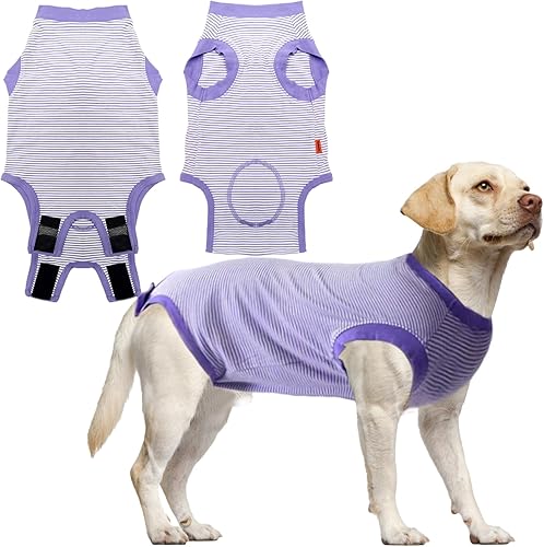 Vista 15 de Traje de recuperación de cirugía para perro, traje de recuperación quirúrgica para perro, macho y hembra, camisa esterilizada para poscirugía, cono