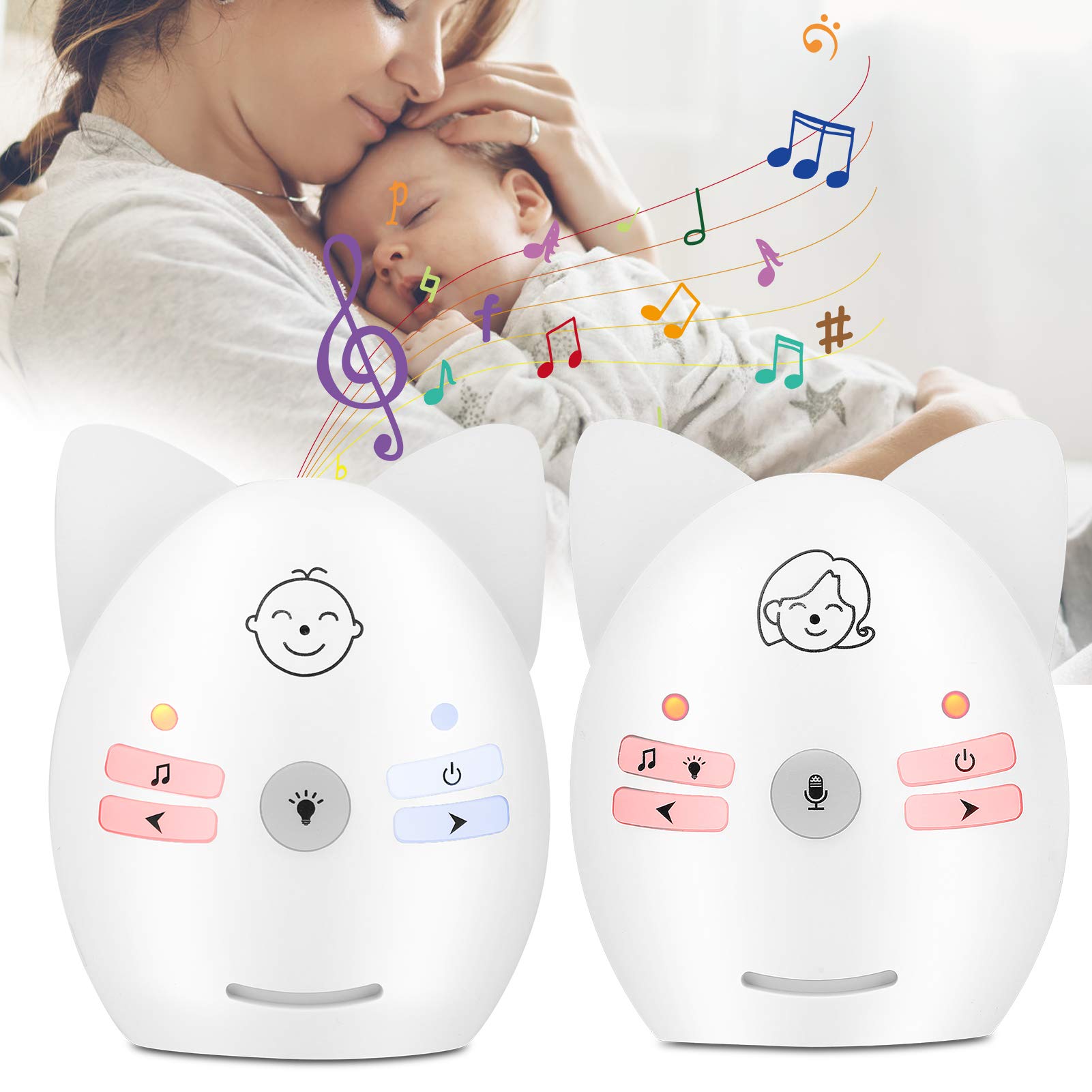 Baby Monitor, monitor telecamera di sicurezza con luce notturna, digitale per piccolo animale domestico (monitor di lingua)