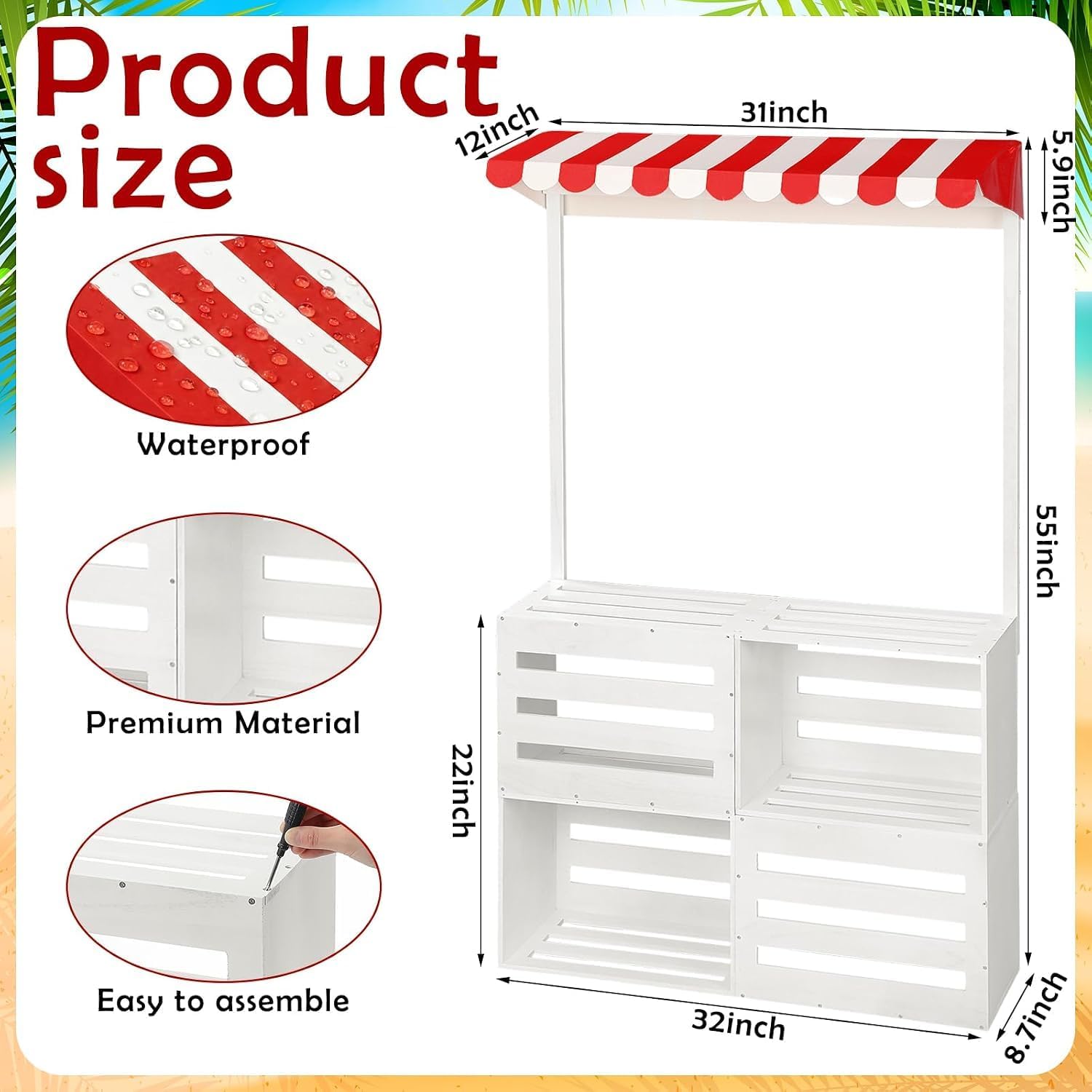 Novabright Hot Cocoa Bar Stand Christmas Party Display image 2