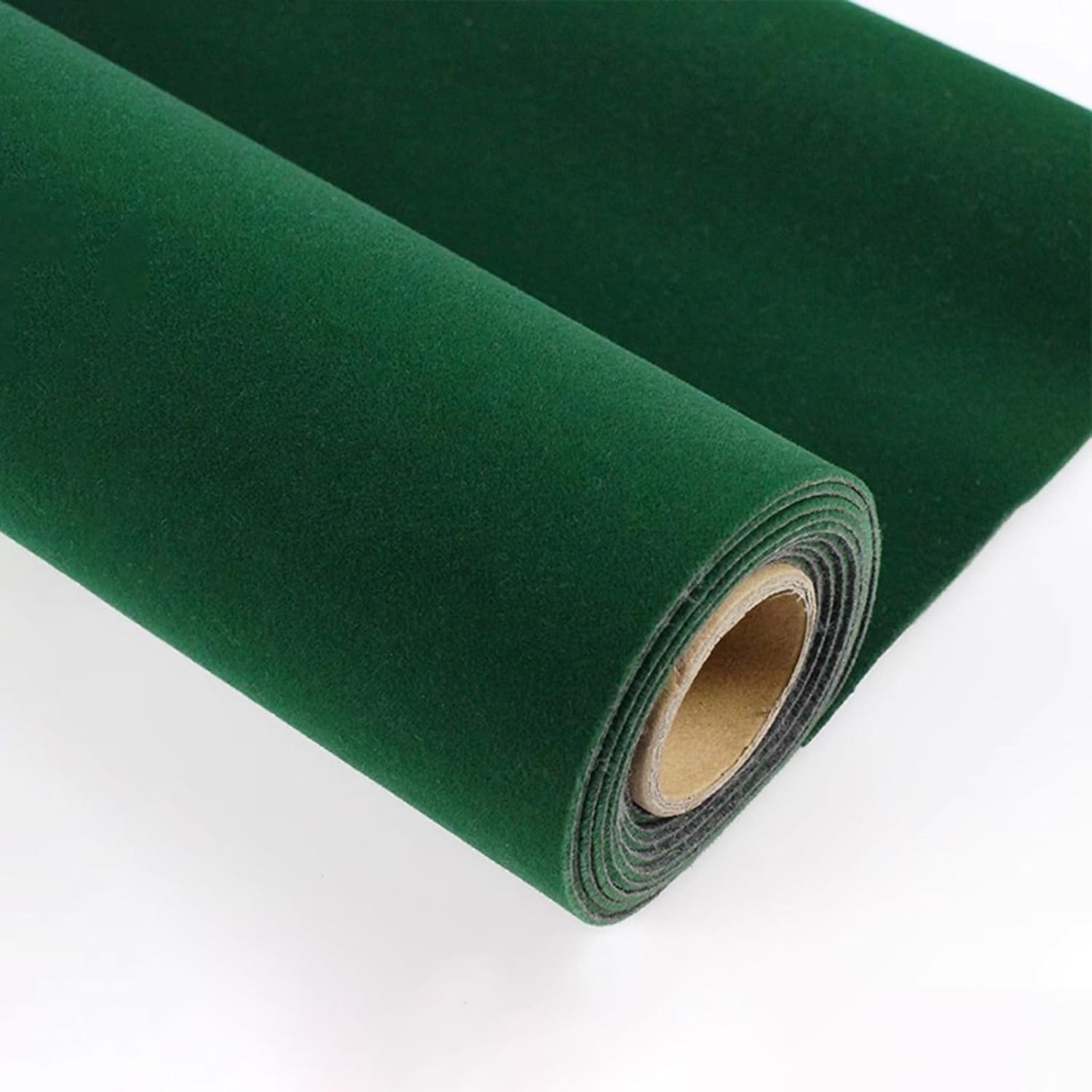 Self Adhesive Velvet Flock Roll Flocking Liner for for Jewelry Drawer Art Crafts DIY Project Drawer Velvet Liner 19x59in(Size:50x150cm,Color:Dark Green)