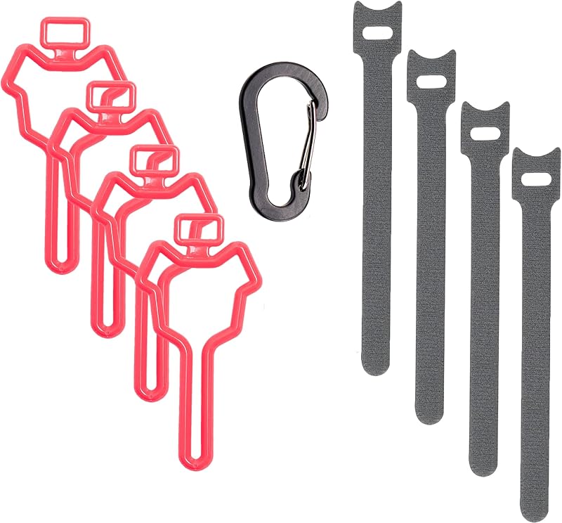 Porta-Sacos para Fezes de Cães em Plástico Vermelho timoqi – Pacote com 4