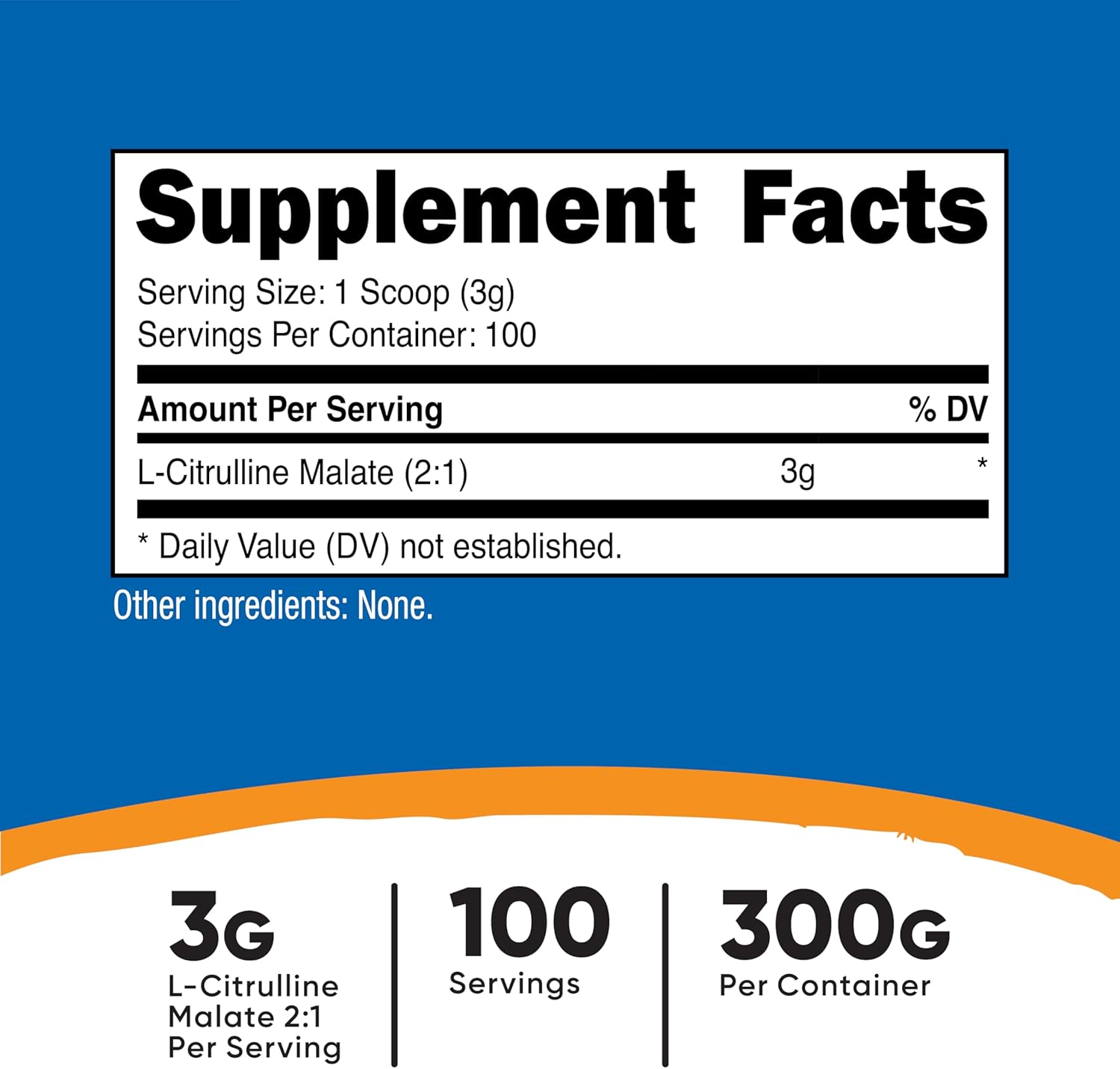 Nutricost L-Citrulline Malate (2:1) Powder (300 Grams) - Image 2