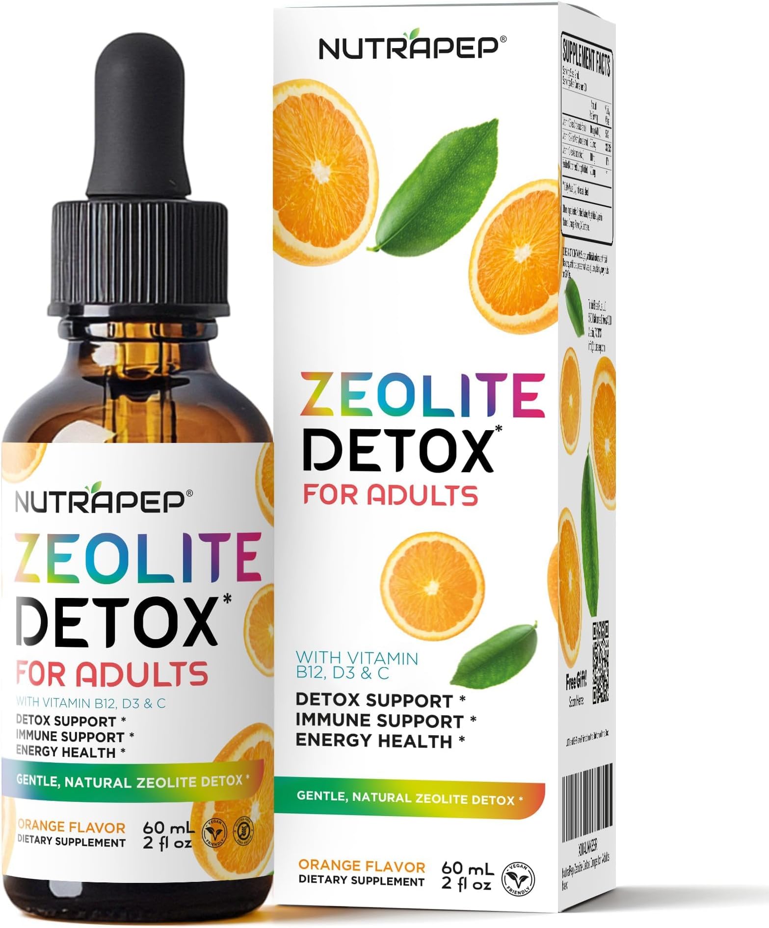 Zeolite Detox Drop for Adults - Natural Easy Detox to Clean Toxins - Advanced Clinoptilolite Liquid Supplement for Whole Body Cleanse Support - Gluten Free Sugar-Free Vegan