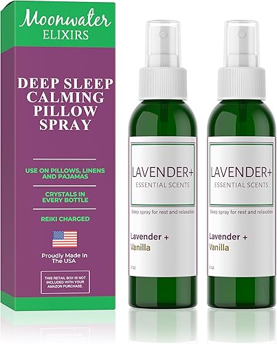 Miniatura 12 de Spray de lavanda para dormir, almohadas, ropa de cama y pijamas, aroma natural calmante de lavanda y vainilla con energía de amatista y reiki. Sueño