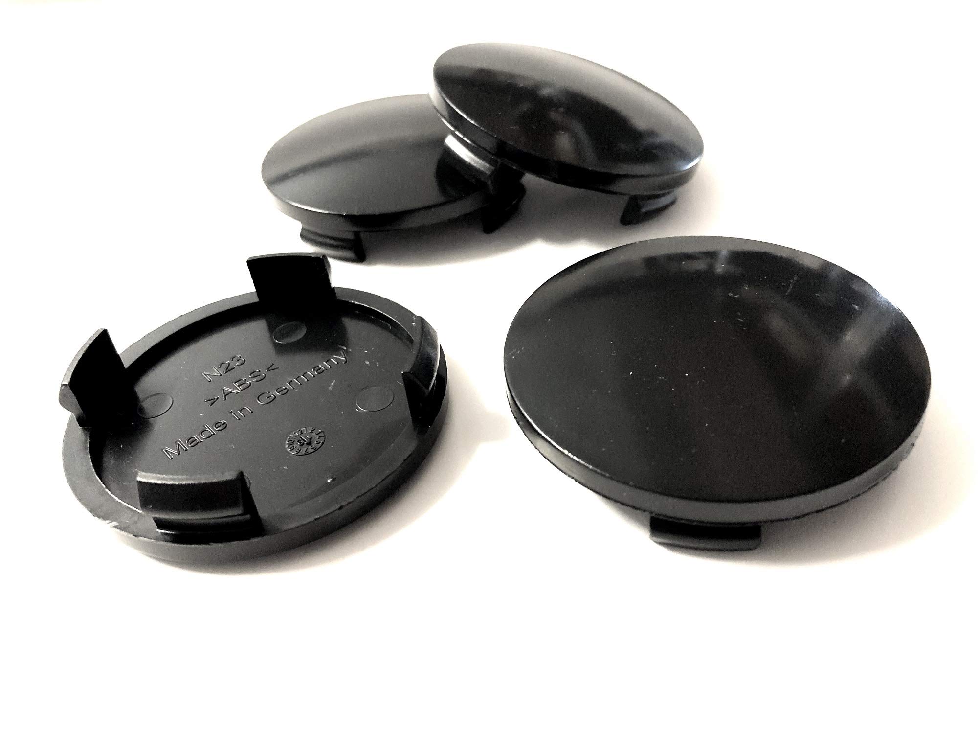 4 X Nabenkappen Felgendeckel 74,5 Mm 69,0 Mm Schwarz Für