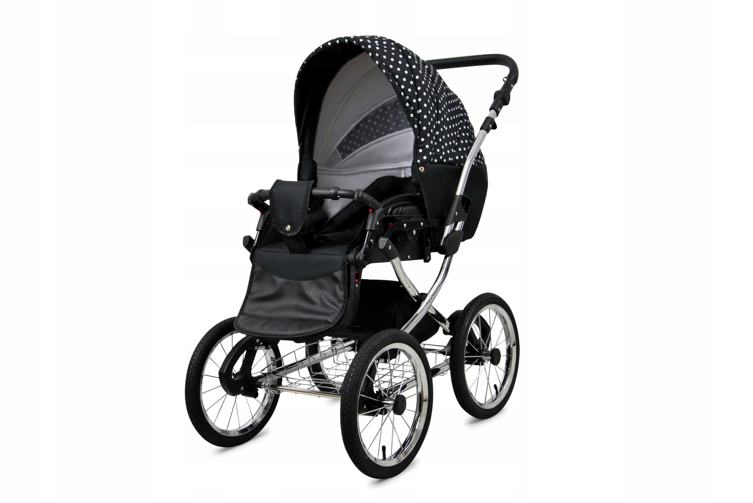 BabyLux® Carrito de Bebé Sistema de Viaje Set 3 en 1 - Margaret Exclusive - incl. Capazo, Silla de Paseo, Silla Coche - Cochecito - con Bolso cambiador, Cubierta para la lluvia, Mosquitera etc.