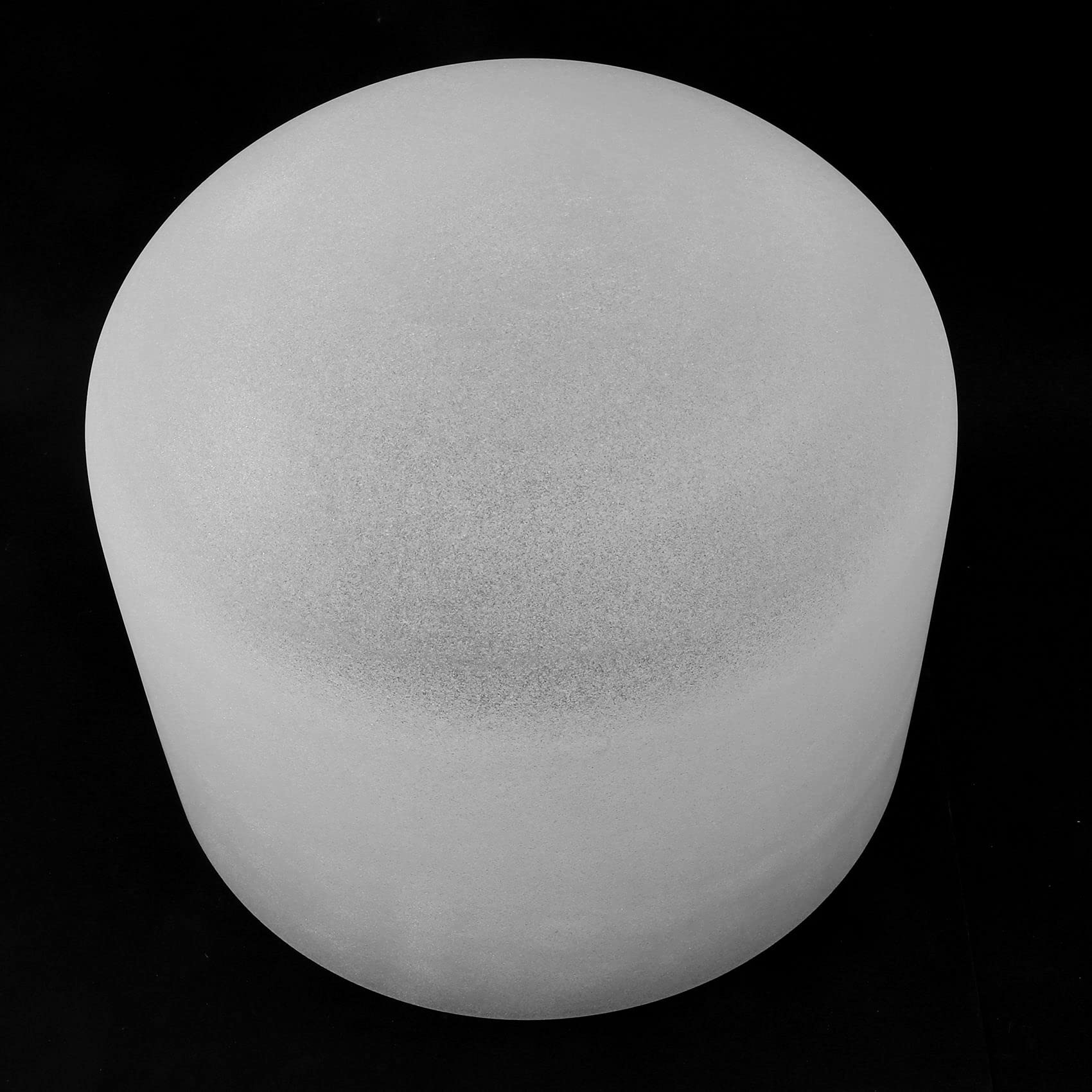 Campana tibetana da 20,3 cm, 432 Hz, perfetta nota del suono, nota D, chakra dell'ombelico, cristallo di quarzo smerigliato con anello