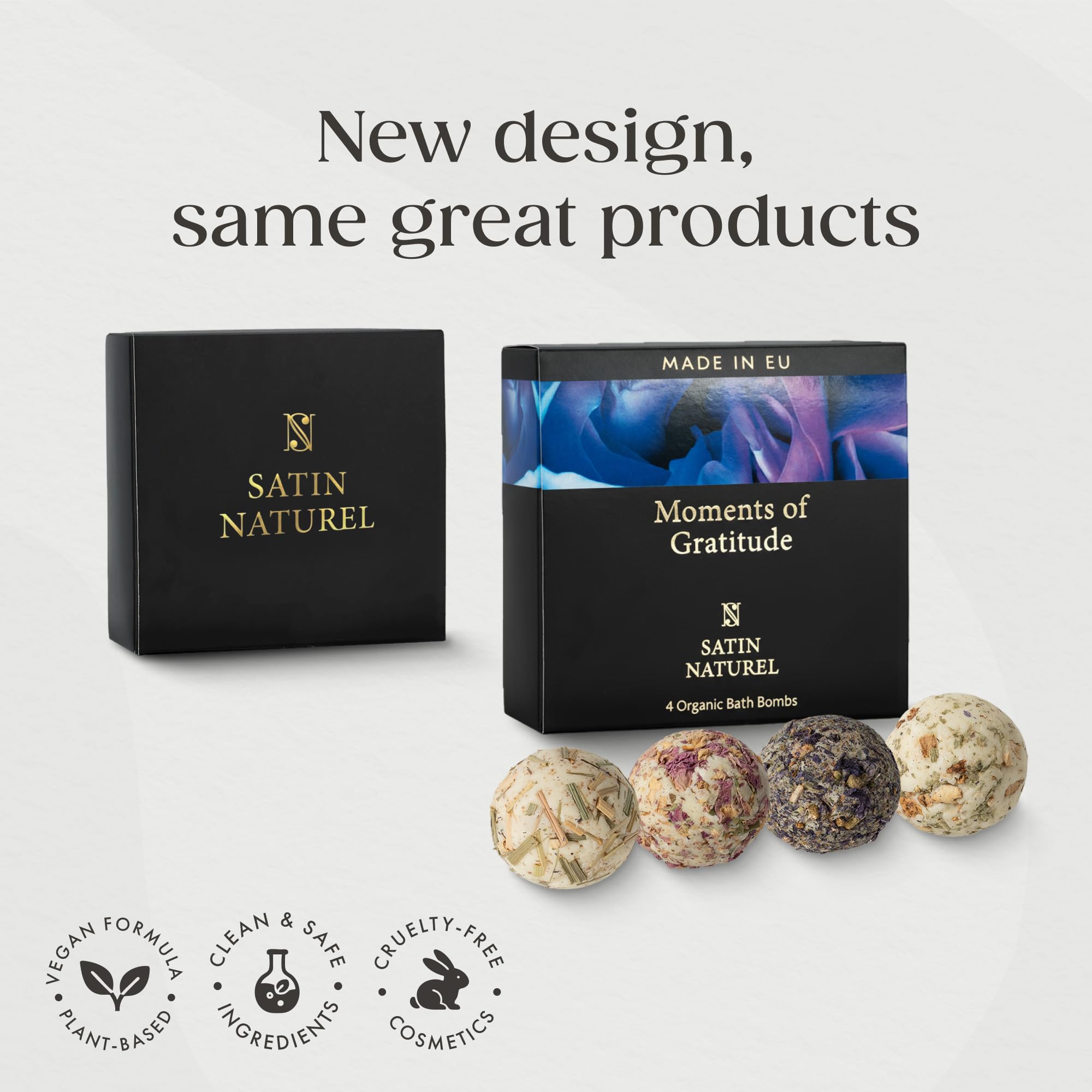 Organiczne bomby do kąpieli dla kobiet Prezenty 4 sztuk oaza zmysłów - ręcznie robione prezenty dla niej - eleganckie prezenty dla niej z olejkami eterycznymi - wegańskie prezenty dla mamą bąbelkowe zestaw prezentowy w pudełku premium