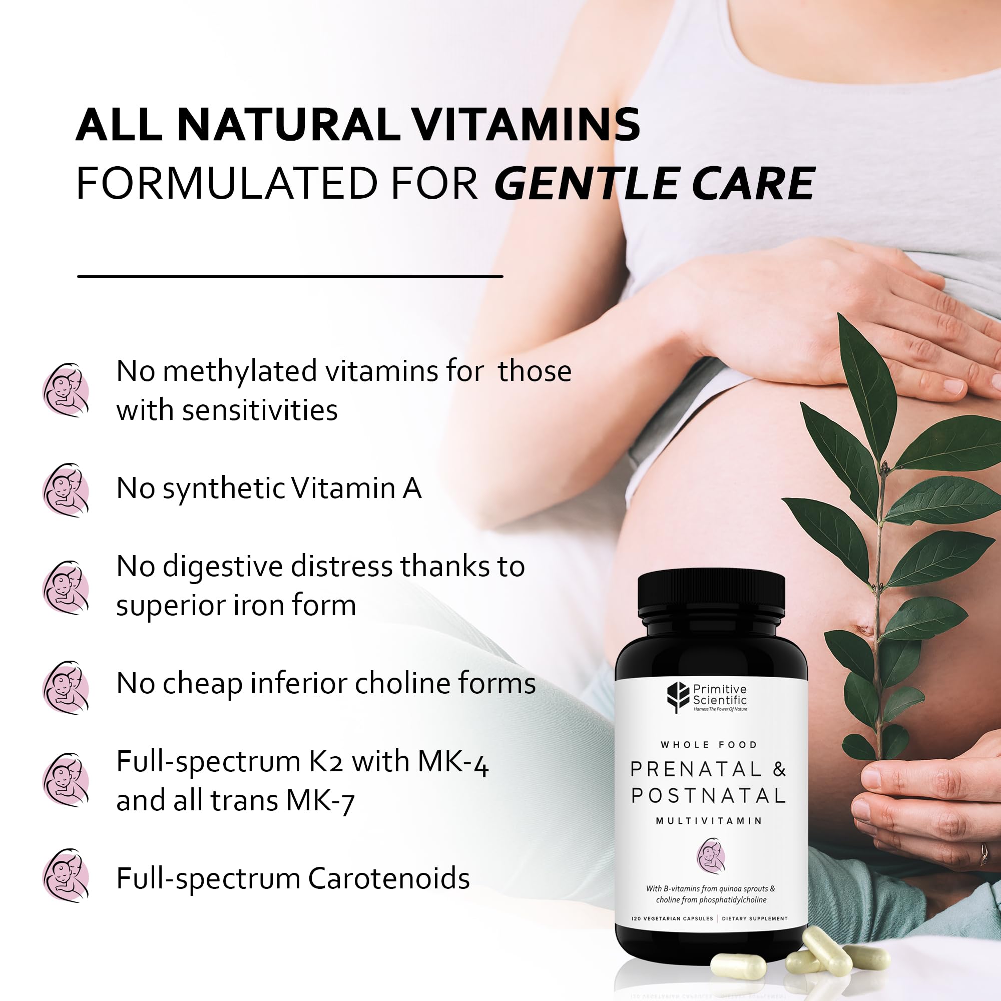 Primitive Scientific Prenatal and Postnatal Multivitamin for Women, 120 ct — Amazon image 5