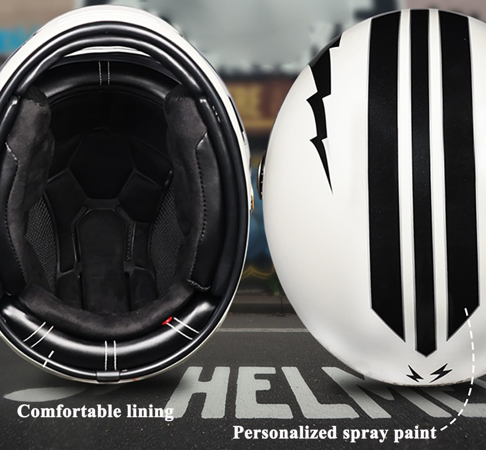 Kask motocyklowy w stylu retro, certyfikat ECE 22.05, kask motoroweru Cruiser do dojazdów do miasta, kaski męskie i damskie, uniwersalny kask całoroczny