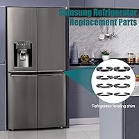 Vista 6 de 8 piezas de cuñas de bisagra de puerta de refrigerador, kits de ajuste de altura de puerta de refrigerador