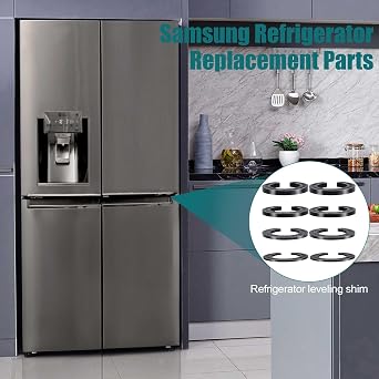 Refrigerator Door Hinge Shim, Refrigerator Door Height Adjustment Kit for Samsung 3282540, DA60-00314C, PS6448337, AP5668209 Refrigerator, Parts Replacement, Spacer of Different Thickness