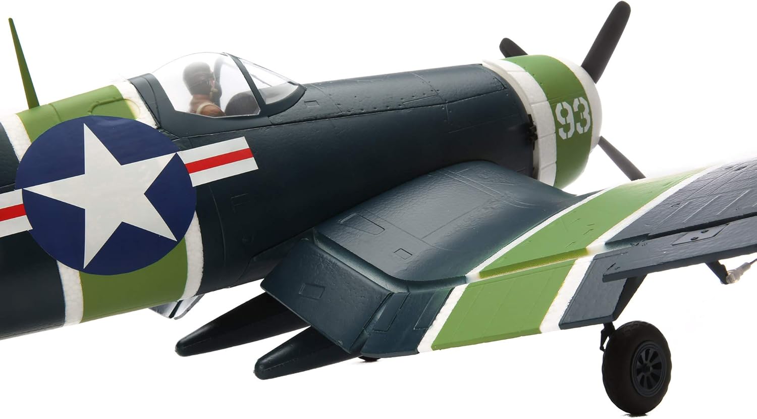 Close-up of the wing and fuselage connection on the E-flite F4U-4 Corsair