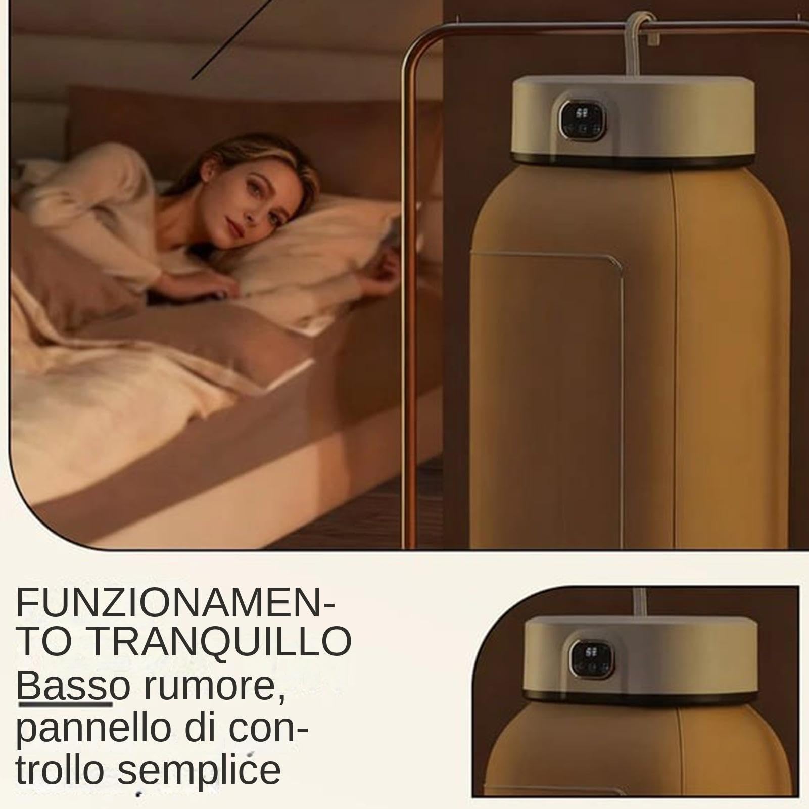 Secadora Portátil para Lavandería Máquina de Secado Plegable con Capacidad