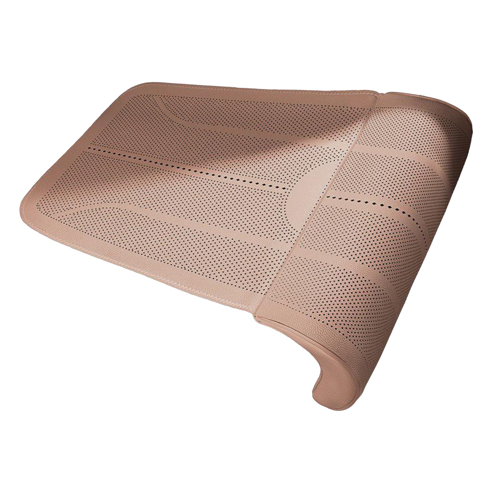 Fazvncv Premium Leather Extender with Memory Foam Leg Rest for Long Distance Travel and Fatigue Relief Leg Cushion for Car Driving