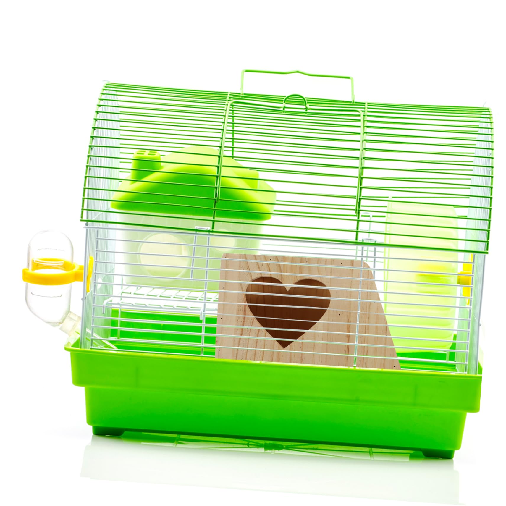 Râtelier pour Lapins en Bois Double Grille Beige, Mangeoire | Cage pour Petits Animaux, Installation Facile, Structure Multifonction, Accessoire pour Hamsters