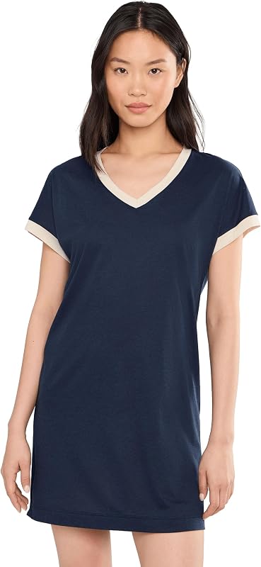 HANRO Women's Laura Short Sleeve Big Shirt Nightgown