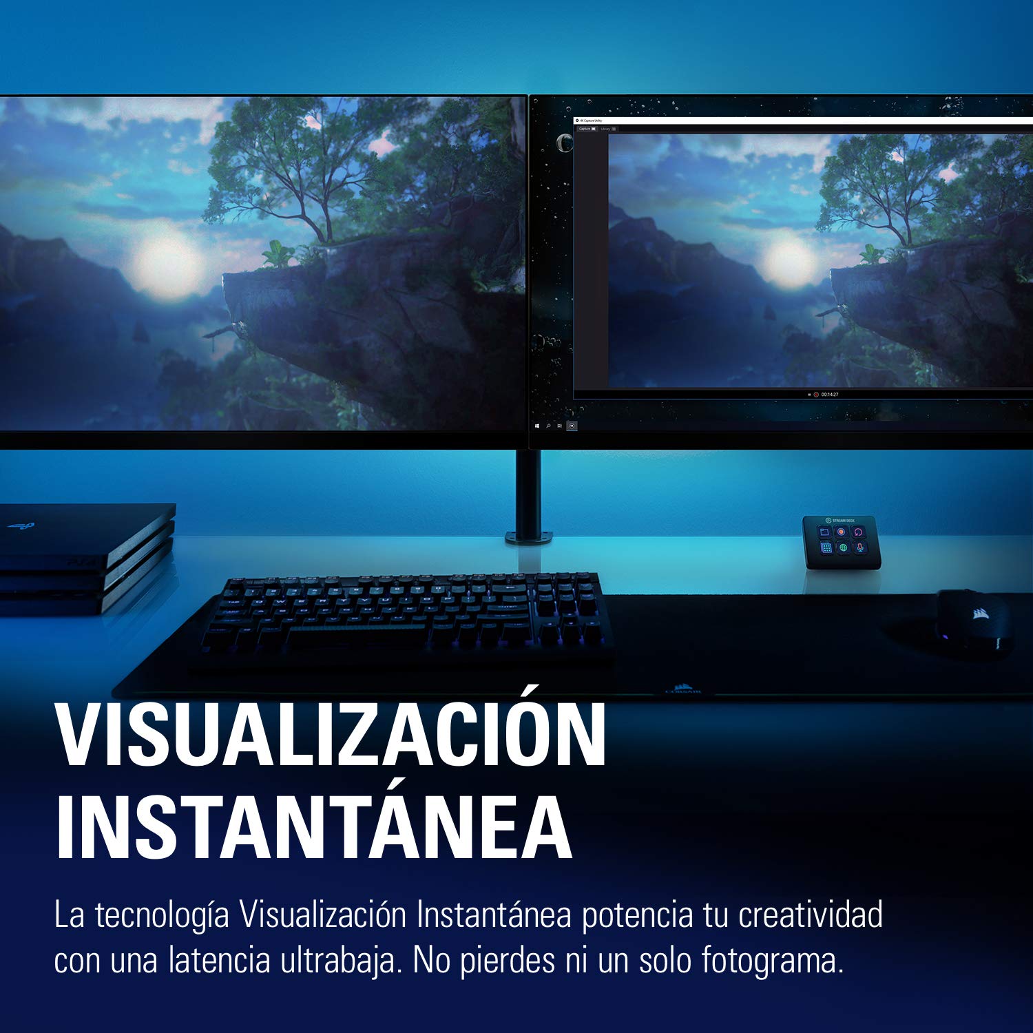 Corsair Game Capture 4K60 Pro MK.2 - Captura y traspaso de señal a 4K 60FPS HDR Captura, PCI x4 (Interno), Tecnología Visualización Instantánea de latencia ultrabaja