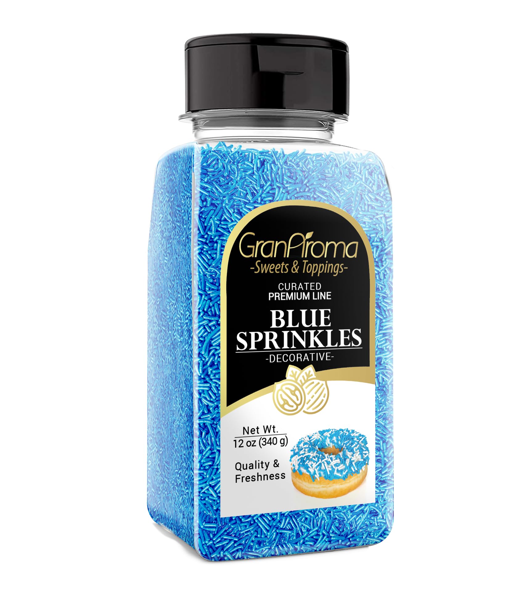GranAroma Blue Sprinkles, Decorative, Cakes & Cupcakes (12 Ounce)