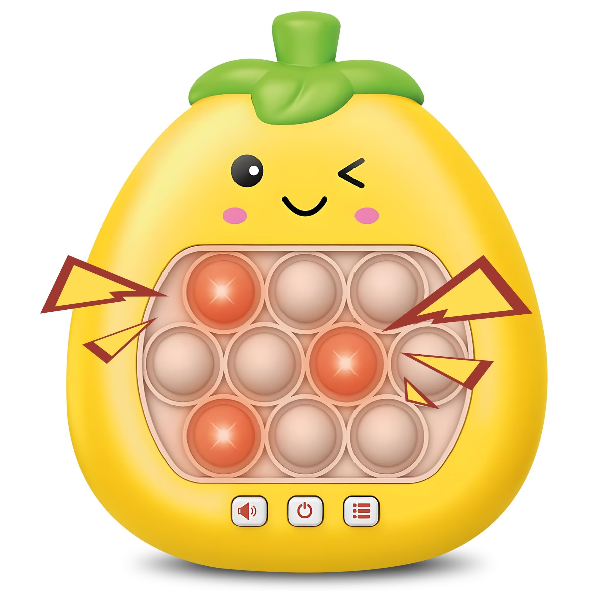 NALACALQuick Push Pop Game, Light Up Bubble Fidget Toys with 4 Modes, Fast Push Bubble Game Handheld Game for Kids 6-8 , Autism Sensory Toys Stress Relief Party Favors Birthday Gift for Kids Teens