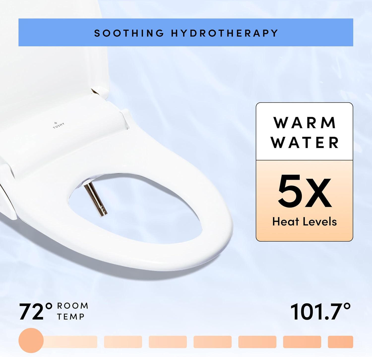 TUSHY Ace 2.0 warm water temperature settings