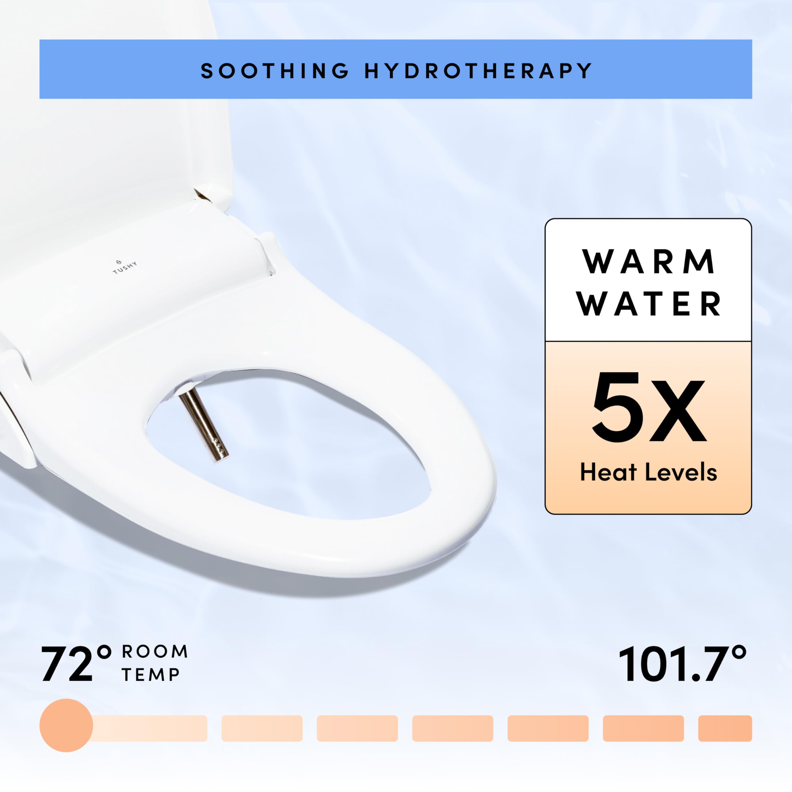 TUSHY Ace 2 0 Elongated Electric Bidet Heated Seat A Luxury Clean Seat Sensor Soft Close Lid Self-Cleaning — view 5
