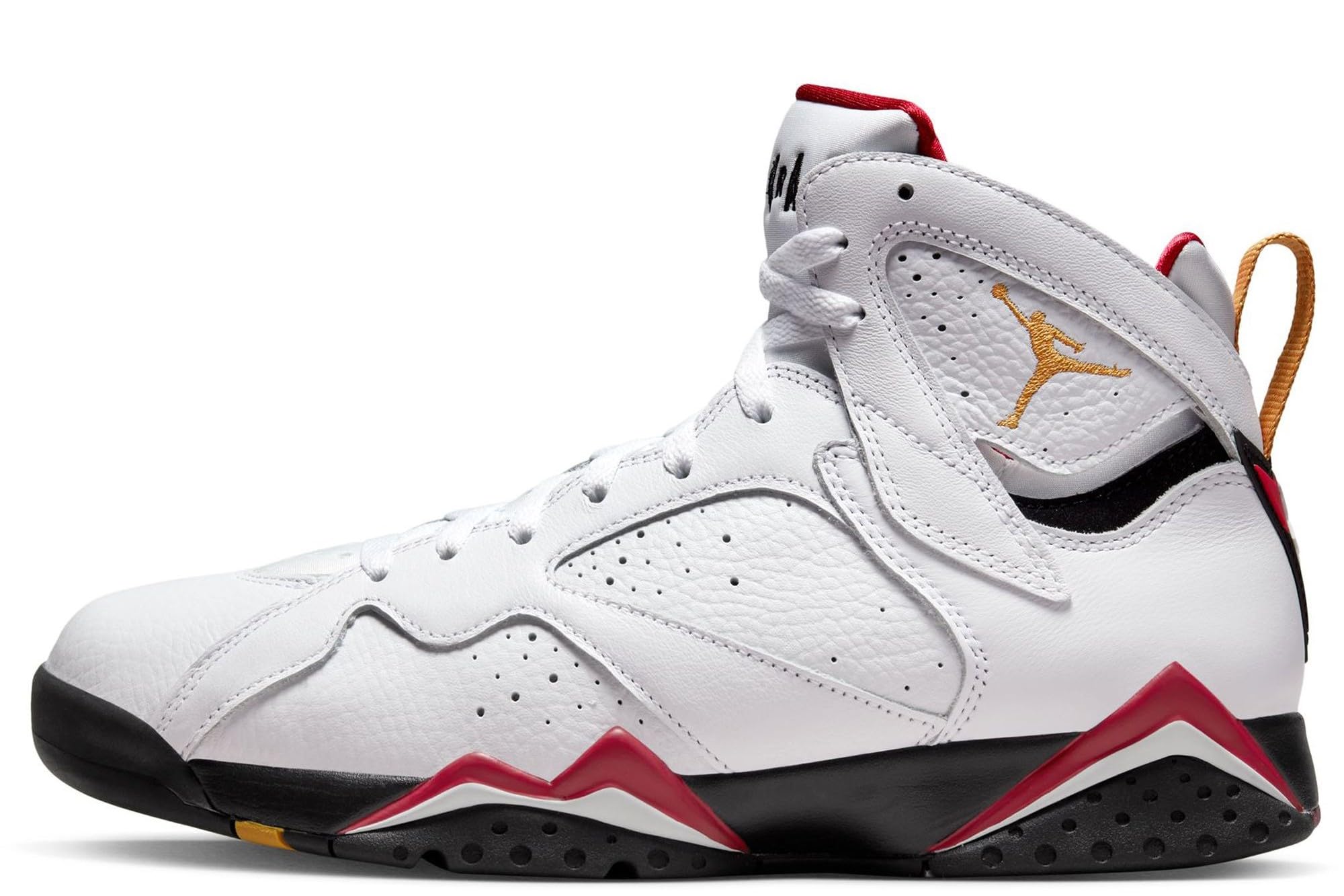 Jordan mens 7 Retro, White/Black-cardinal Red-chutn, 11