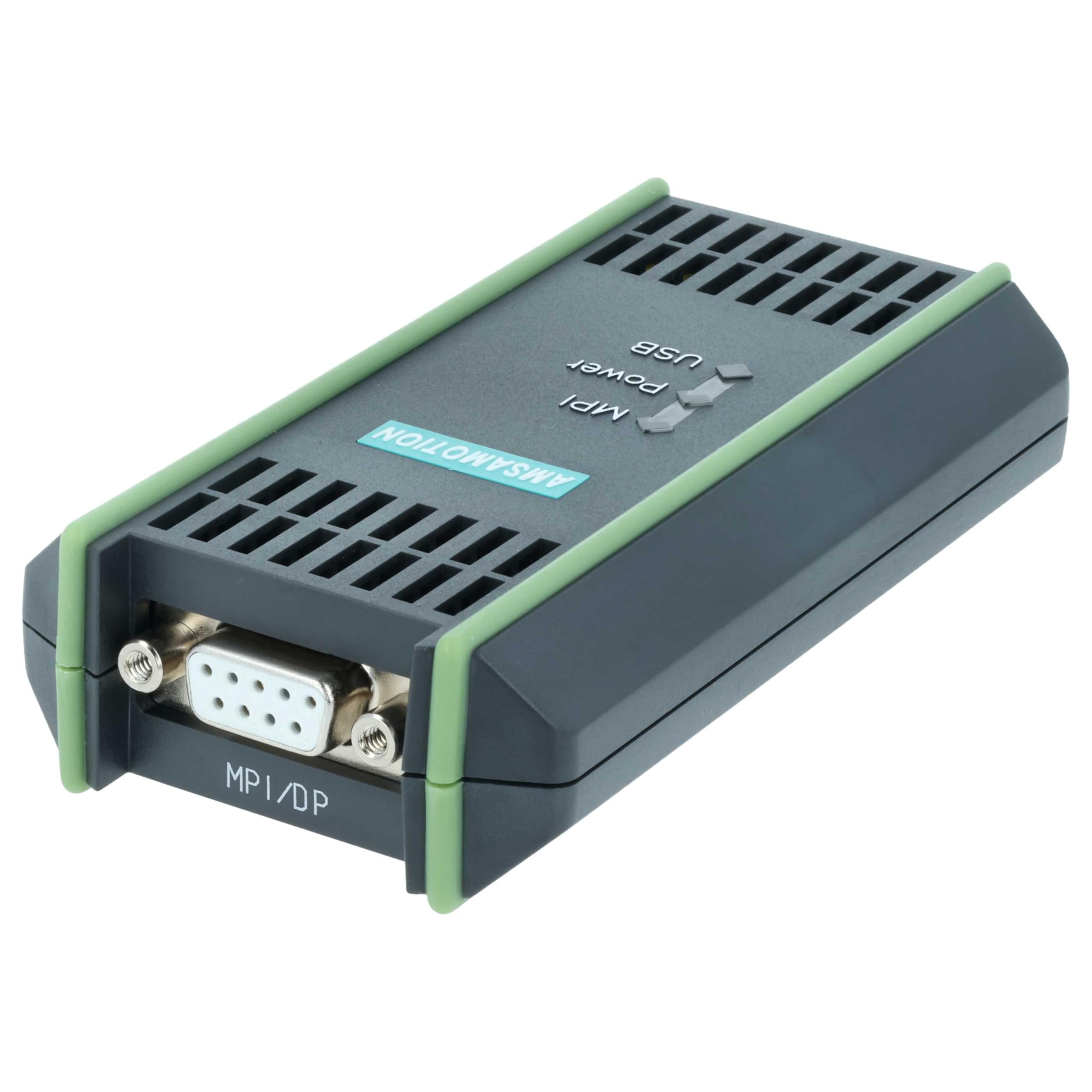vhbw Cable de programación USB compatible con Siemens Simatic S7-200, S7-300, S7-400 sistema de control - Cable de conexión, 5 m - Reemplaza x6GK1571-0BA00-0AA0