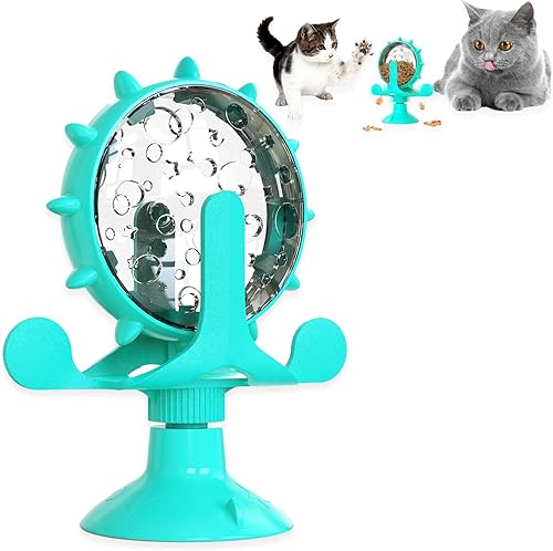 Miniatura 7 de AKAKL Dispensador de golosinas para perros y gatos, alimentador interactivo para gatos, alimentador de alimentos para mascotas, dispositivo