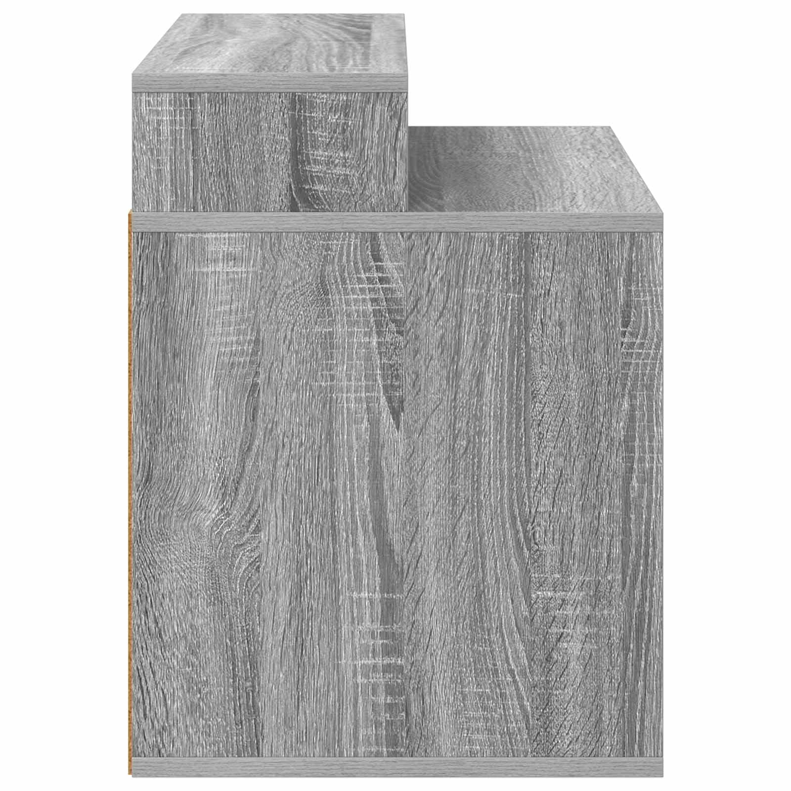 Katzenhaus Holzwerkstoff GrauesSonoma 42,5x40x53,5 cm | Stilvolle Katzenhöhle aus Holzwerkstoff fürs Wohnzimmer. Stabiler Rückzugsort und Schlafplatz für Hauskatzen.