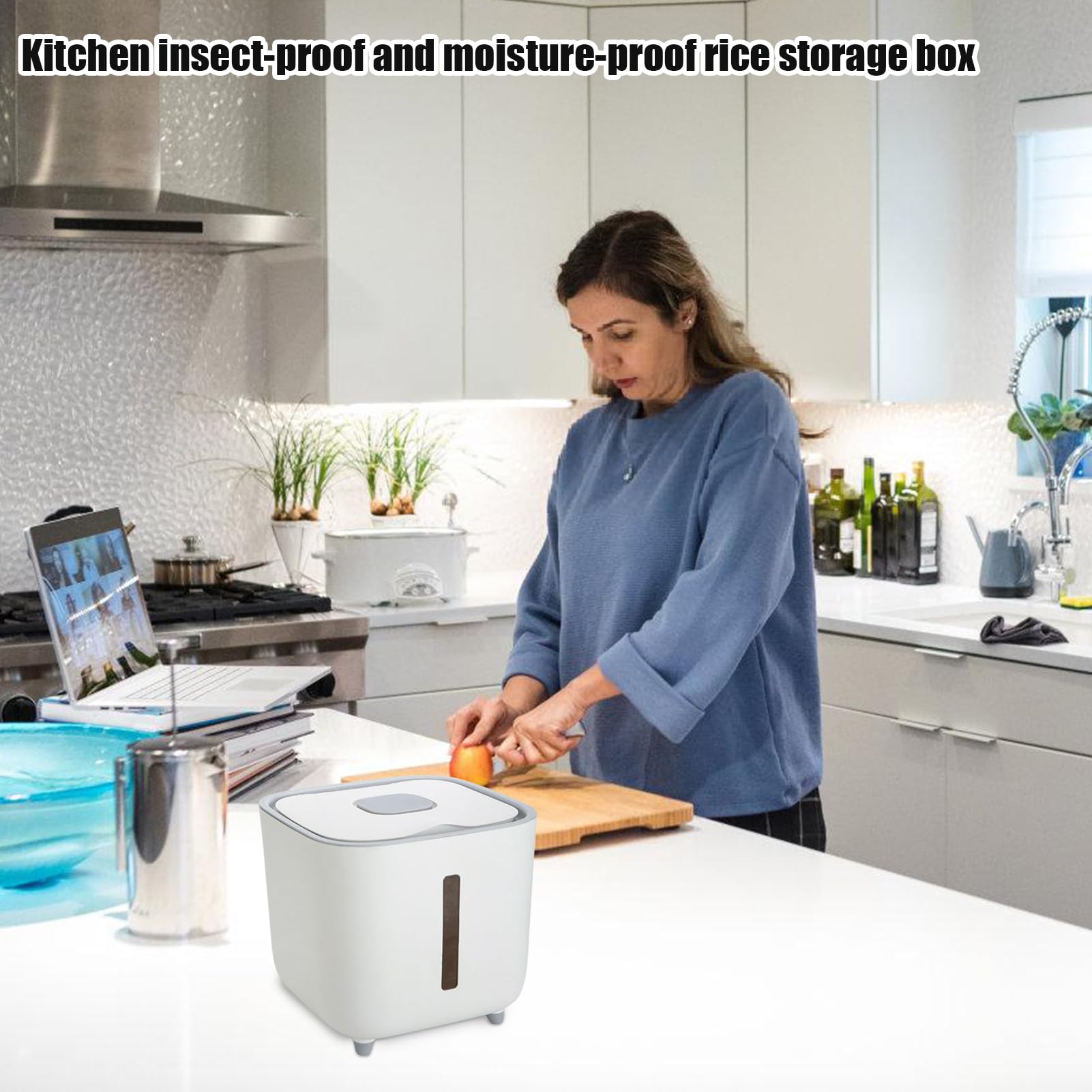 Conteneur de stockage de riz - Conteneur alimentaire hermétique de 10 kg